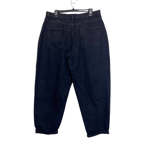 ASOS Black High Rise Denim Straight Leg Jeans 34 x 32 - Picture 4 of 4